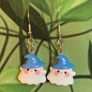 !!HANDMADE WITCHY GHOST EARRINGS!!